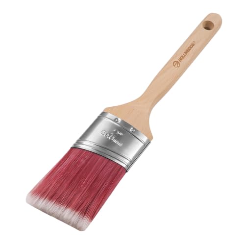 ROLLINGDOG 2 Inch Oval Angled Paint Brush