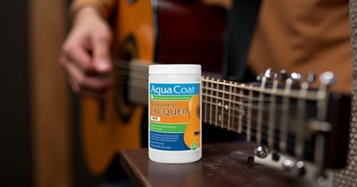 Aqua Coat Water Based Wood Finishing Bundle - Clear Wood Grain Filler Gel, Clear Instrument Lacquer Satin Topcoat, DIY, Low Odor, Fast Drying, Extreme Clarity, Water Cleanup
