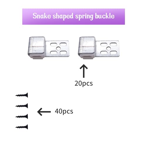 Upholstery Spring Clips, 20Pcs with Screws