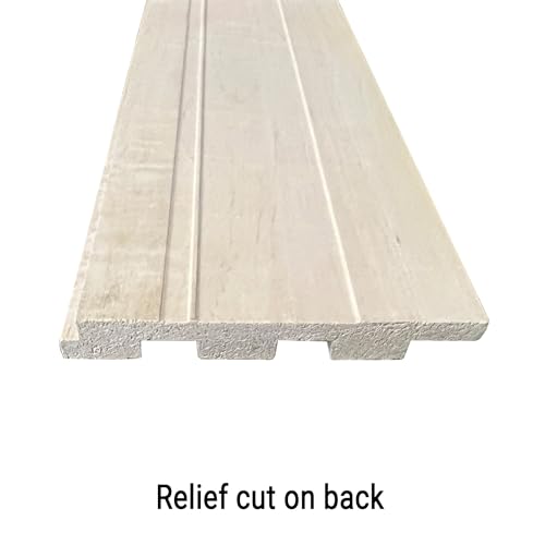 4-Pack Real Wood Slat Wall Panels, 3/4" x 5-1/2" x 72", Solid American Hardwood, The Millwork Outlet (Maple, 72") - color: Maple, size: 72"
