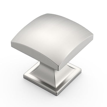 Amerdeco 10 Pack 1 Inch Brushed Satin Nickel Cabinet Knobs - color: Brushed Satin Nickel, size: 1.33"/34MM Diameter
