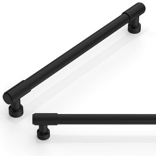 10 Pack Matte Black Cabinet Pulls 7.5 Inch(192mm) Kitchen Cabinet Handles Cabinet Hardware for Drawer Pulls - color: Matte Black, size: 7.5" Hole Center