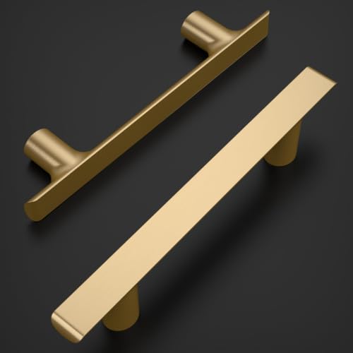 Amerdeco 10 Pack Champagne Bronze Cabinet Pulls 3 Inch(76MM) Hole Centers Kitchen Cabinet Handles Hardware Kitchen Handles for Cabinets Cupboard Handles Drawer Pulls ZH0028 - color: Champagne Bronze, size: 3"/76MM, style: 10 Pack