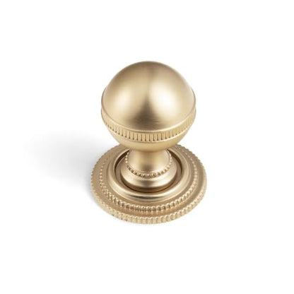 Goo-Ki Cabinet Knobs with Backplate, Champagne Bronze, 6 Pack - color: Champagne Bronze, style: Pearl Cirque Style