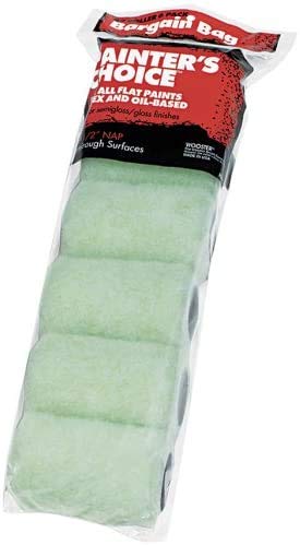 Wooster Brush R271-4 Painter's Choice Roller Cover, 1/2-Inch Nap, 6-Pack, 4-Inch (Sіnglе pасk)