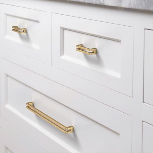 10 Pack Champagne Bronze Cabinet Pulls 3 Inch(76mm) Honey Bronze Kitchen Cupboard Handles Solid Heavy Duty Zinc Alloy Drawer Pulls - color: Champagne Bronze, size: 3" Hole Center
