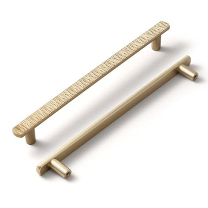Goo-Ki 7-1/2 Inch（192mm Hole Centers Luxurious & Sturdy Zinc Alloy Cabinet Handls,Champagne Bronze Cabinet Pulls for Kitchen,Drawer,Cupboard & Wardrobe,6 Pack - color: Champagne Bronze, size: 7.6 inch (192 mm) Hole Centers, style: Pulls With No Backplate