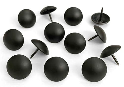 100PCS Matte Black Upholstery Tacks,Furniture Metal Thumb Tacks,D19mmxL17mm - color: 19mm Matt Black
