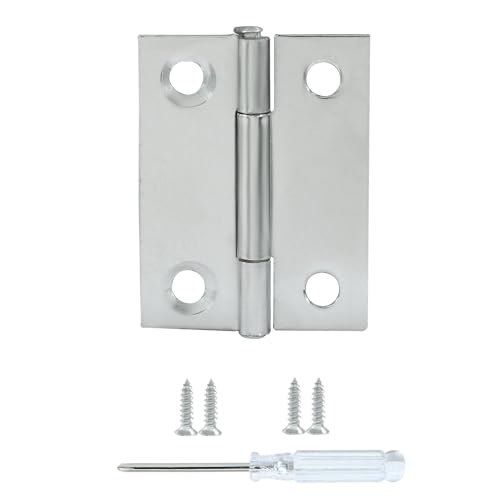 20 Pack 1.5 Inch Steel Butt Hinge, with Screws Craft DIY - size: 1.5 Inch