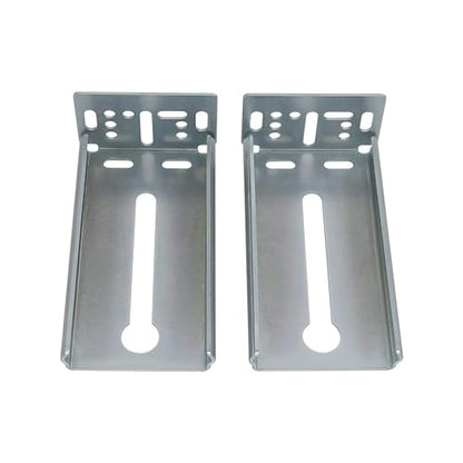 LONTAN Rear Mounting Brackets for 1.77 Inch 45mm Drawer Slides (10 Pairs) - color: Silver, size: 1.77 Inch - Mounting Bracket