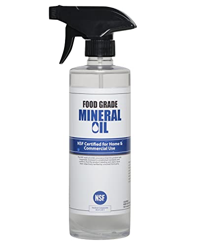 Sanco Industries Premium 100% Ready to Use Food Grade Mineral Oil, 16oz Spray Bottle, Butcher Block and Cutting Board Oil - Sprayer Included - size: 16 Fl Oz (Pack of 1)