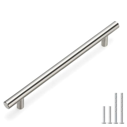 homdiy 20 Pack Brushed Nickel Cabinet Hardware Cabinet Pulls - HD201SN Cupboard Handles Modern Cabinet Door Handles 7-1/2inch Hole Center Modern T-Bar Pulls - color: Brushed Nickel, size: 7-1/2in hole centers