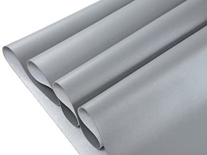 CDY Marine Vinyl Faux Leather: Soft Waterproof Faux Leather Fabric 54"x 36" - color: Grey