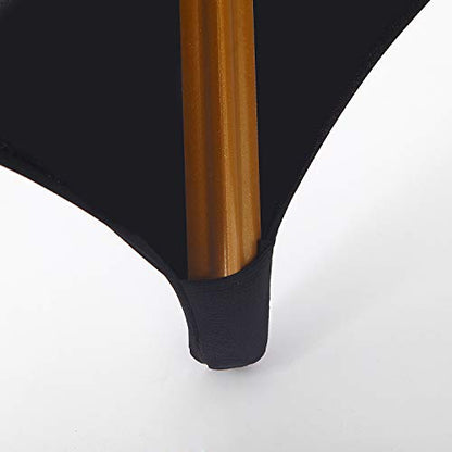 Peomeise 12pcs Stretch Spandex Chair Cover for Wedding Party Dining Banquet Event (Black, 12) - color: Black, size: 12PCS