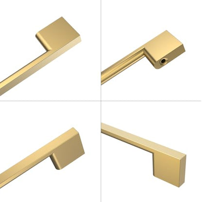 9BUILD 10 Pack Champagne Bronze Cabinet Pulls 5 Inch Champagne Kitchen Cabinet Handles, Cabinet Hardware for Cupboard Drawer Pulls - color: Champagne Bronze, size: 5"/128MM Hole Center, style: 10 Pack