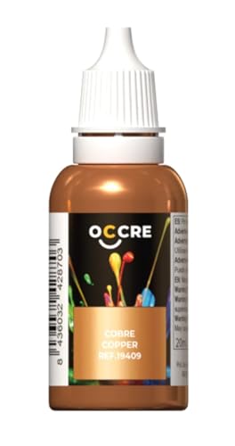 OcCre Premium Quality Satin Acrylic Paint, Primer and Stains for Display Models, Sold Individually (Copper 10 ml) - color: Copper 10 ml