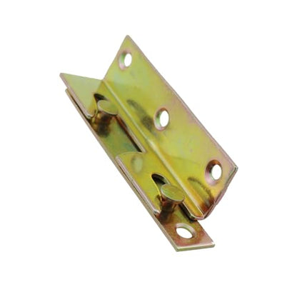 4PCS Non Tongue and Groove Bedrail Accessory Bedrail Bracket Colour Zinc Connecting Bed Hook Suitable for Wooden Bedframe Headboard Footboard and Bunk Bed Ladder