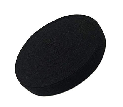 Abbaoww 50 Yards Cotton Twill Tape Ribbon 1 Inch for Sewing, Black - color: Black, size: 1 Inch