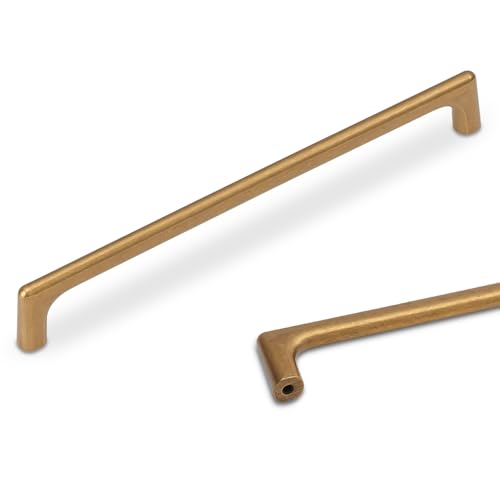 10 Pack 7.5 inch Antique Brass Kitchen Cabinet Handles - color: Antique Brass, size: 7-1/2 inch Hole Center