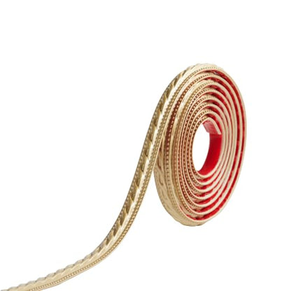 Flexible Molding Trim for Wall, Mirror, Cabinet Edge Moulding 1" X 120", 0.4" Thickness,Self-Adhesive,Champagne Gold - size: 1 Inch