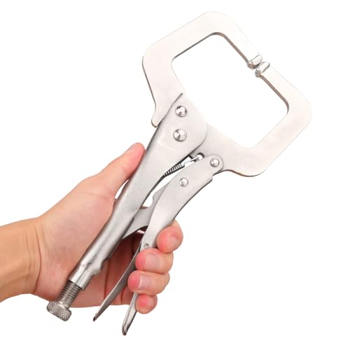 4 Pack 11 Inch Locking C Clamp, Heavy Duty 11 Inch C Clamp Locking Pliers for Home Improvement, Welding Tasks & Workshop - size: 4 Pack 11 Inch