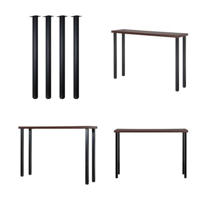 LCSDLHLSY 36 Inch Metal Bar Table Legs,Heavy Duty Desk Legs,Black Set of 4. - size: 36 Inch