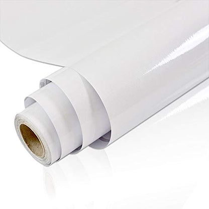 Yenhome Vinyl Contact Paper Waterproof 24" x 196" Glossy White Removable Peel and Stick Wallpaper Table Drawer and Shelf Liner Self adhesive Contact Paper for Kitchen Cabinets Cover - size: 24"W x 200"L