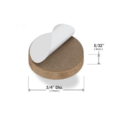 Slipstick GorillaFelt Premium Felt Furniture Pads/Floor Protector Variety Pack (37 Pieces) Self Stick Furniture Felt Protection Pads, Safe on All Hard Surfaces, Beige - size: Assorted 37 PCS Beige