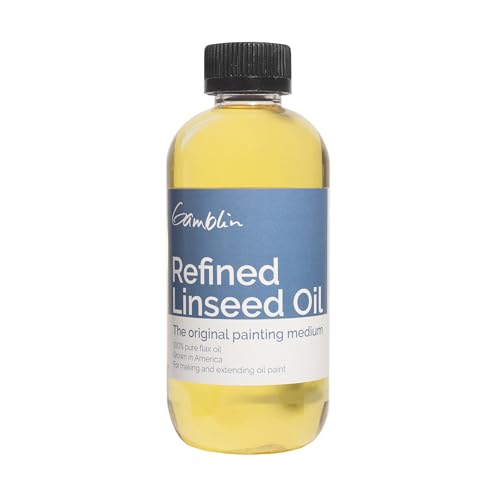 Gamblin 8.5 Oz Refined Linseed Oil (ANG06008)