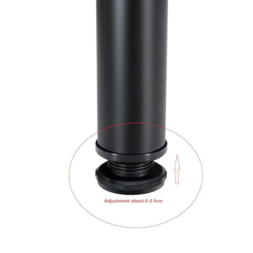36 Inch Metal Desk Legs, Adjustable Table Legs - size: 36"