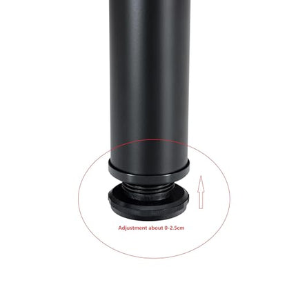36 Inch Metal Desk Legs, Adjustable Table Legs - size: 36"