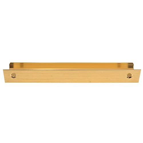 Dark Gold Finger Pulls, 5.9 Inch, 5.04 Inch Centers, 6Pcs - color: Gold, size: 150mm/5.9", style: Straight Edge