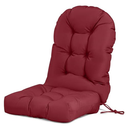 Adirondack Chair Cushion Waterproof Outdoor Rocking Chair Pads - color: Burgundy