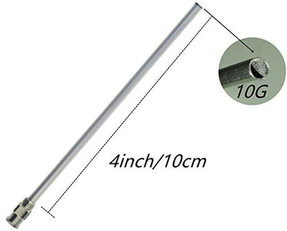 20ml Plastic Syringe with 10Ga Blunt Tip Needle 4" and Storage Caps - Great for Refilling Vegetable Glycerin - Glue Applicator - Oil Dispensing
