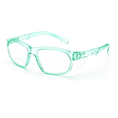 ProtectX Stylish Safety Glasses Anti-Fog Scratch Jade Clear - color: Jade