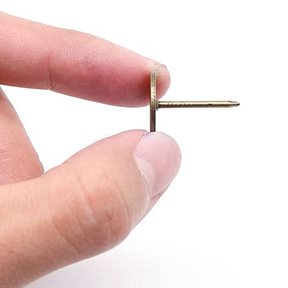 Piutouyar 20 mm / 0.8 Inch Flat Head Thumb Tacks, Bronze, 100Pcs - color: Bronze, size: 16*20mm/0.6*0.8"