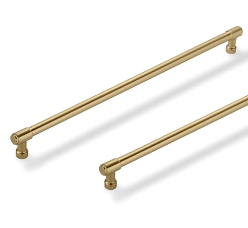 Solid Heavy Duty 5 Pack Jasper Cabinet Pulls Champagne Bronze 12 Inch Hole Centers Modern Drawer Pulls for Kitchen Bathroom - color: Champagne Bronze, size: 12 inch(305mm) Hole Center