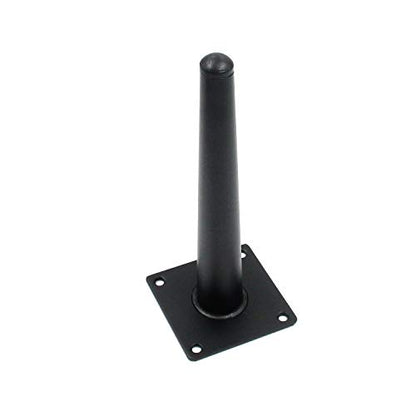 Geesatis 8" Heavy Duty Straight Furniture Feet,Round Tapered Furniture Legs - color: Black, size: Height: 8 inch & Straight
