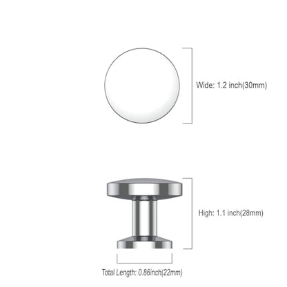 Asidrama 6 Pack Polished Chrome Kitchen Cabinet Knobs - color: Polished Chrome, style: 6 Pack