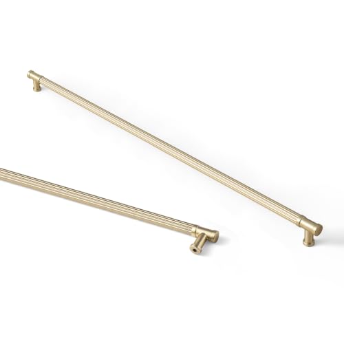 Goo-Ki 6 Pack Stripes Cabinet Pulls Champagne Bronze Drawer Handles, 17.36 Inch c-c Modern Dresser Pulls Zinc Alloy & Aluminium Kitchen Cabinet Hardware,3210UBR-441 - color: Champagne Bronze, size: 17.36"(441mm) Center-Center