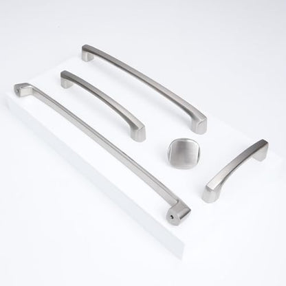 COTYKILEY 10 Pack 7.5 Inch(192mm) Brushed Satin Nickel Kitchen Cabinet Handles Silver Cabinet Pulls Cabinet Door Handles Kitchen Cabinet Hardware Cupboard Drawer Pulls Dresser Handles - color: Brushed Satin Nickel, size: 7.5" Hole Center（192MM）