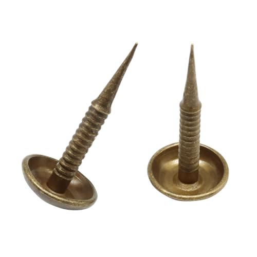 100 PCS Mini Upholstery Tacks, 8mm x 16mm, Brass