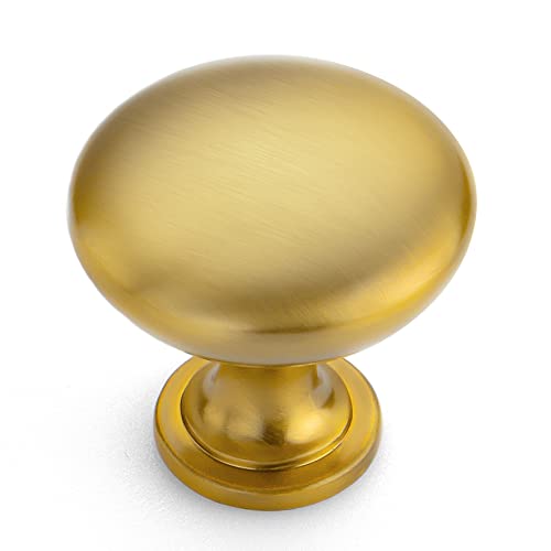 Ravinte Gold Cabinet Knobs, Zinc Knobs Drawer Pulls, 15 Pack - color: Brushed Brass