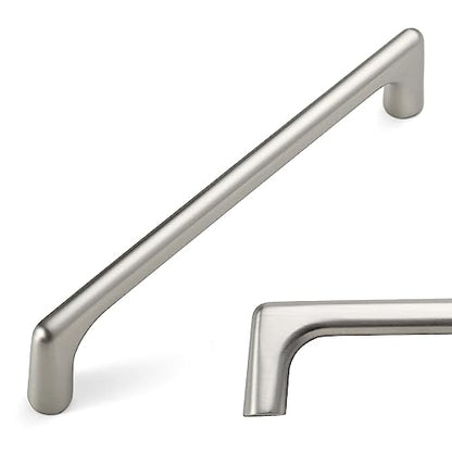 Amerdeco 10 Pack Brushed Satin Nickel Cabinet Pulls 5" - color: Brushed Satin Nickel, size: 5" hole center