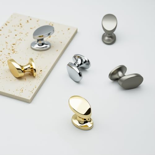 10 Pack Cabinet Knobs Brushed Nickel Solid Zinc Alloy Drawers Dresser Knobs Modern Kitchen Cupboard Bathroom Furniture Hardware - color: 10pack - Brushed Nickel, size: Knob