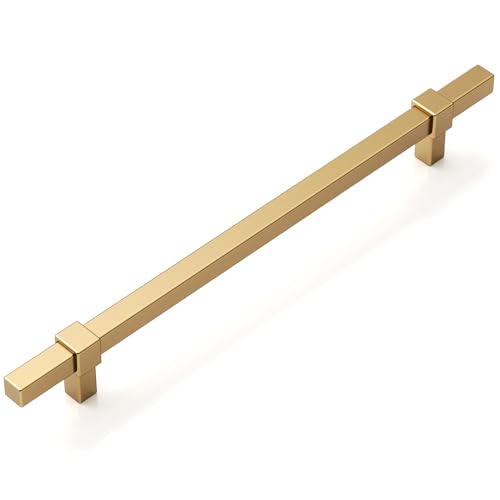 Amerdeco 10 Pack 7.5 Inch 192mm Champagne Bronze Cabinet Pulls Zinc Alloy Heavy Duty Modern Kitchen Cabinet Handles Drawer Pulls Hardware for Cabinets Cupboard Dresser Wardrobe ZH0087 - color: Champagne Bronze, size: 7.5"/192mm Hole Center
