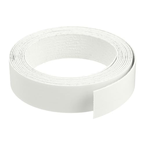 uxcell Edge Banding, 1-1/8 Inch x 10ft Pre-Glued Embossed Veneer Edging Iron-on Flexible Edge Banding for Cabinet Repair Furniture Restoration, Beige - color: Beige, size: 1-1/8 Inch x 10ft