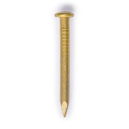 Hardware Philosophy "Pure" Brass Nails, 0.8 Inch, Bag of 100 - Architectural, Interior Design, Doors, Furniture Cabinet Customization Hardware - size: Medium