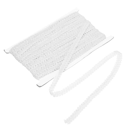 MECCANIXITY Gimp Braid Trim 1/2" x 14 Yards Polyester, White - color: White