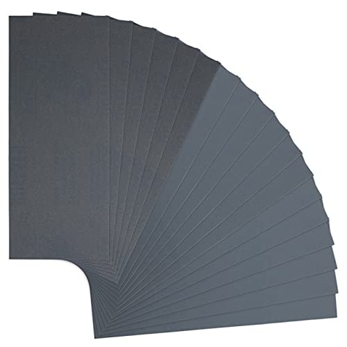 KAKURI Wet Dry Sandpaper Assortment 400, 1000, 1500 Grits, 18 Sheets